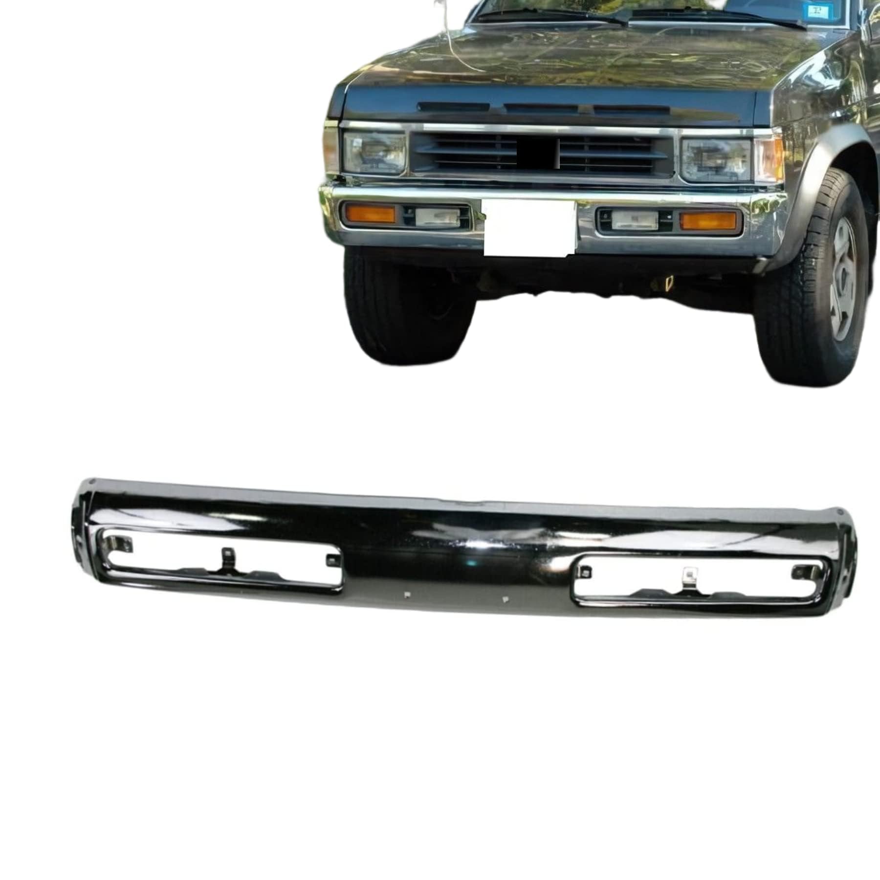 Amazon.com: CarPartsDepot Front Chrome Bumper Face Bar